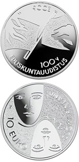 10 euro coin Parliamentary reform and general and equal suffrage 100 yrs  | Finland 2006