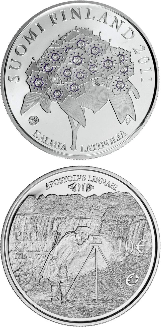Image of 10 euro coin - Pehr Kalm and European Explorers  | Finland 2011