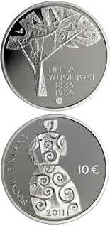 10 euro coin Hella Wuolijoki and Equality  | Finland 2011