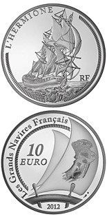 10 euro coin The Hermione | France 2012