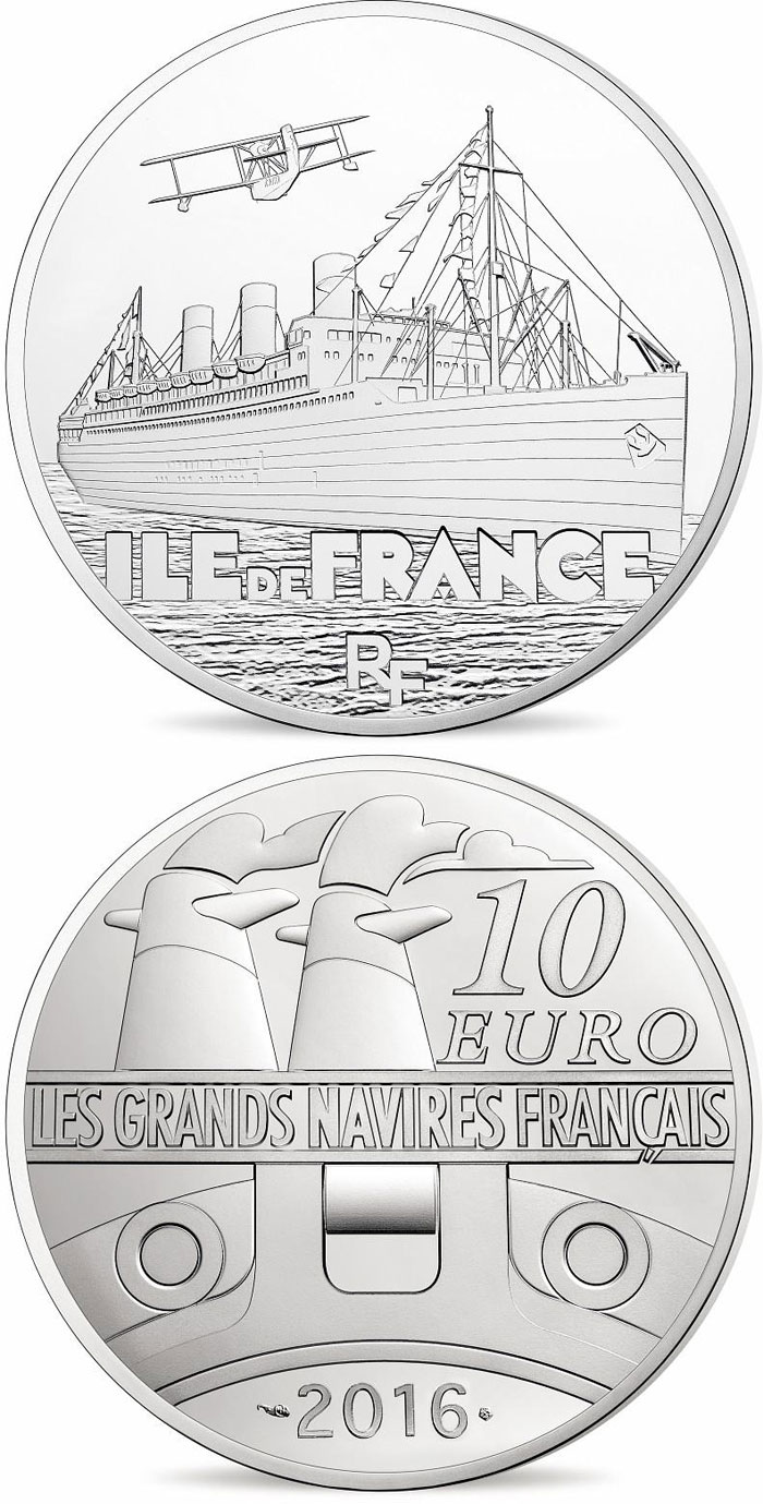 Image of 10 euro coin - Ile de France | France 2016