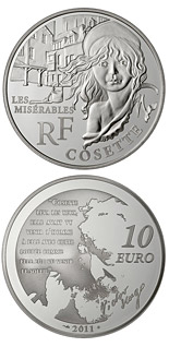 10 euro coin Cosette | France 2011