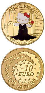 10 euro coin Hello Kitty  | France 2005