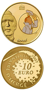 10 euro coin Tintin  | France 2006