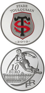10 euro coin Stade Toulousain | France 2010