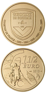 1.5 euro coin Girondins de Bordeaux | France 2010