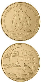1.5 euro coin Olympique de Marseille | France 2011