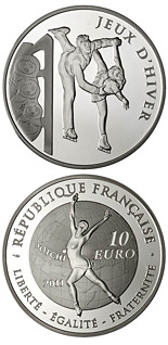 10 euro coin Figure skating | France 2011