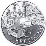 10 euro coin Brittany | France 2011