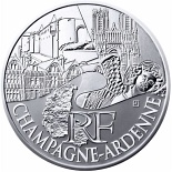 10 euro coin Champagne Ardenne | France 2011