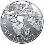 10 euro coin Paris Isle of France | France 2011