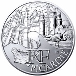 10 euro coin Picardy | France 2011