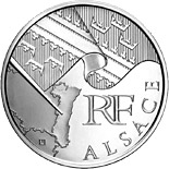 10 euro coin Alsace | France 2010