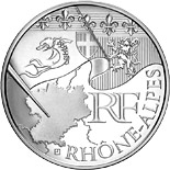 10 euro coin Rhone Alps | France 2010