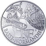 10 euro coin Lower Normandy (Guillaume le Conquérant) | France 2012