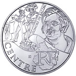 10 euro coin Center (Honoré de Balzac) | France 2012