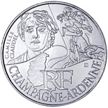 10 euro coin Champagne Ardenne (Camille Claudel) | France 2012