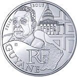 10 euro coin French Guiana (Félix Eboué) | France 2012