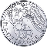 10 euro coin Paris Isle of France (Edith Piaf) | France 2012