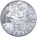 10 euro coin Lorraine (Joan of Arc) | France 2012
