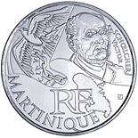 10 euro coin Martinique (Victor Schoelcher) | France 2012