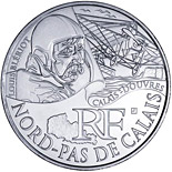 10 euro coin North Calais (Louis Blériot) | France 2012