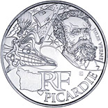10 euro coin Picardy (Jules Verne) | France 2012