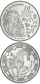 10 euro coin Year of Horse | France 2014