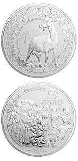 10 euro coin Year of the Goat | France 2015
