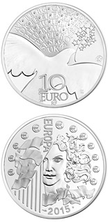10 euro coin 70 years of Peace in Europe | France 2015