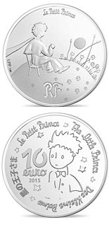 10 euro coin The Little Prince Essential is invisible  | France 2015