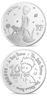 10 euro coin The Little Prince Draw me a mutton  | France 2015