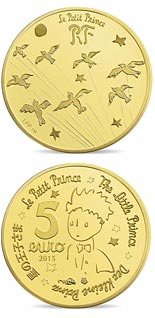 5 euro coin The Little Prince  | France 2015