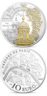 10 euro coin Institut de France | France 2016