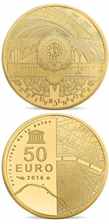 50 euro coin The Seine Banks: Orsay - Petit Palais | France 2016