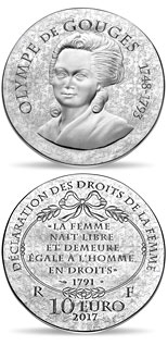 10 euro coin Olympe de Gouges | France 2017