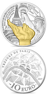 10 euro coin Statue of Liberty | France 2017