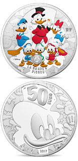 50 euro coin Duck Tales | France 2017