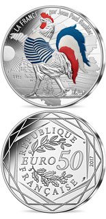 50 euro coin France by Jean Paul Gaultier- silver coin Marinière | France 2017
