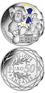 50 euro coin Mickey et la France - Student | France 2018