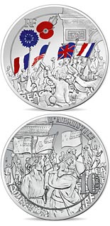 10 euro coin People Jubilation | France 2018
