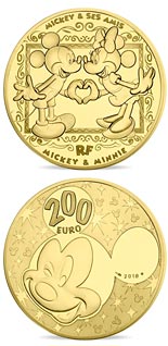 200 euro coin Mickey and friends | France 2018