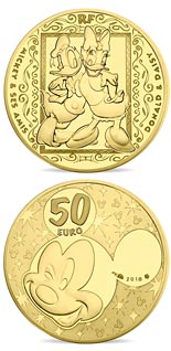 50 euro coin Mickey and friends | France 2018