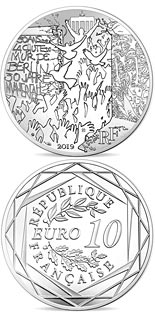 10 euro coin The Fall of Berlin Wall | France 2019