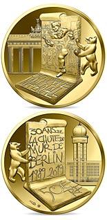 50 euro coin The Fall of Berlin Wall | France 2019