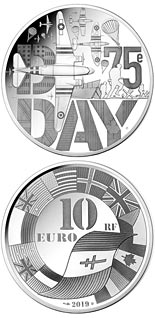 10 euro coin D-Day  | France 2019