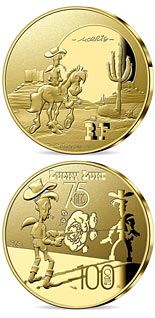 100 euro coin Lucky Luke - 75 Years | France 2021