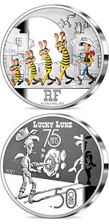 50 euro coin Lucky Luke - 75 Years | France 2021
