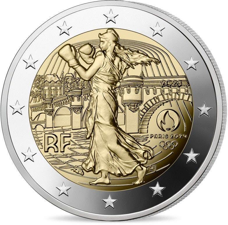 Image of 2 euro coin - Olympic Games Paris 2024 | France 2023