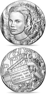10 euro coin Grace Kelly | France 2022